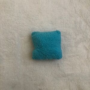 Fuzzy Blue doll pillow